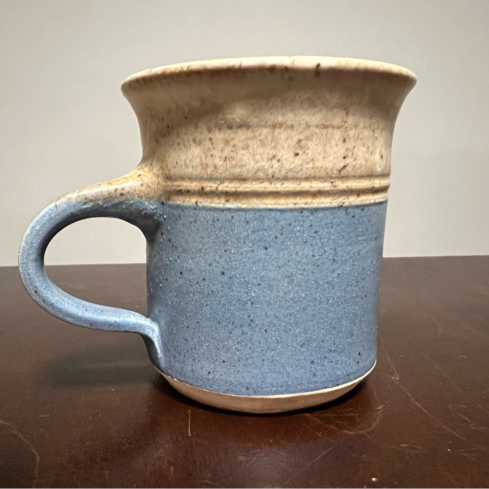 Vintage MCM Signed Hosking Studio Art Pottery Cup Mug 2.75” x 2.5”